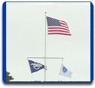 28' Marine white with Yardarm on Nantucket