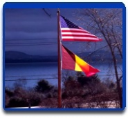 28' Varnished Oak over Lake Champlain
